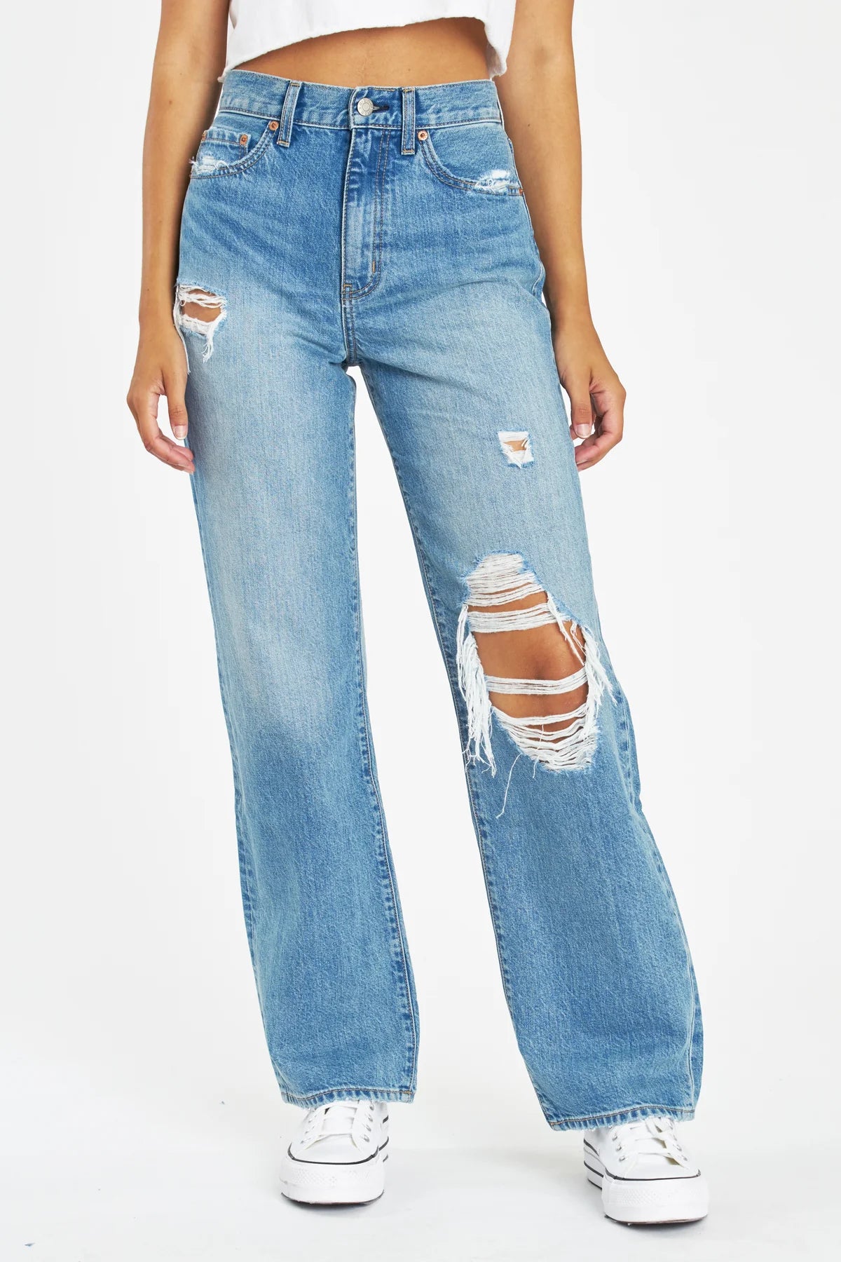 Sundaze Jeans Trendy Patchwork Denim Jeans