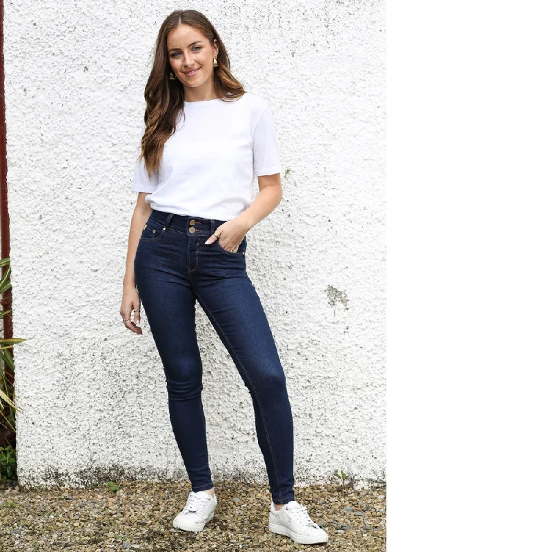 DERRY SKINNY JEANS INDIGO Casual Straight-Leg Jeans