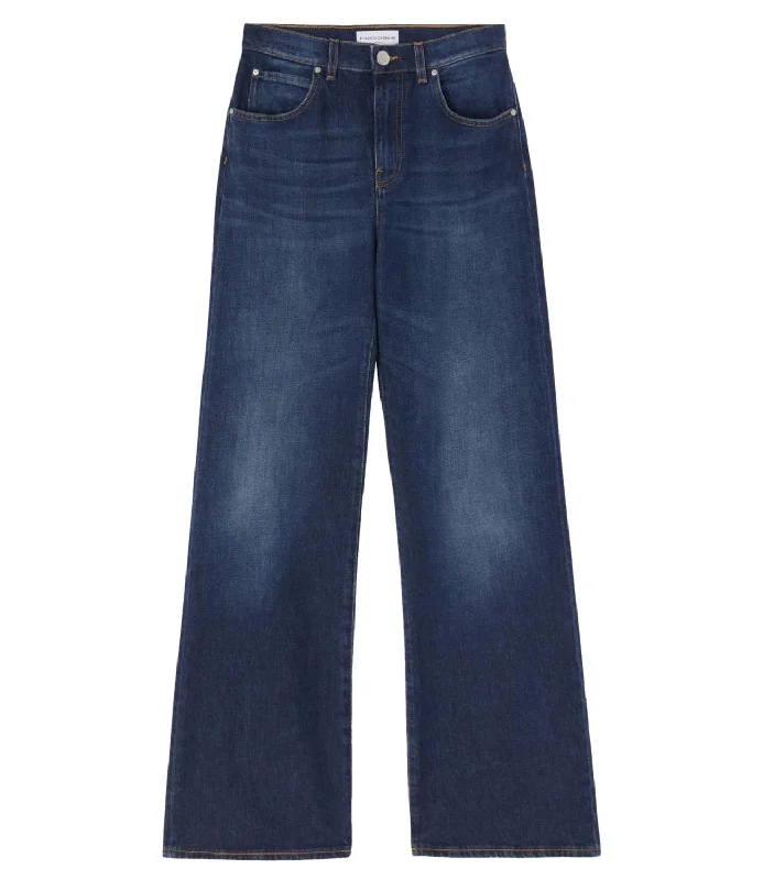 Pinko Jeans Blu Donna Trendy Paperbag Waist Jeans