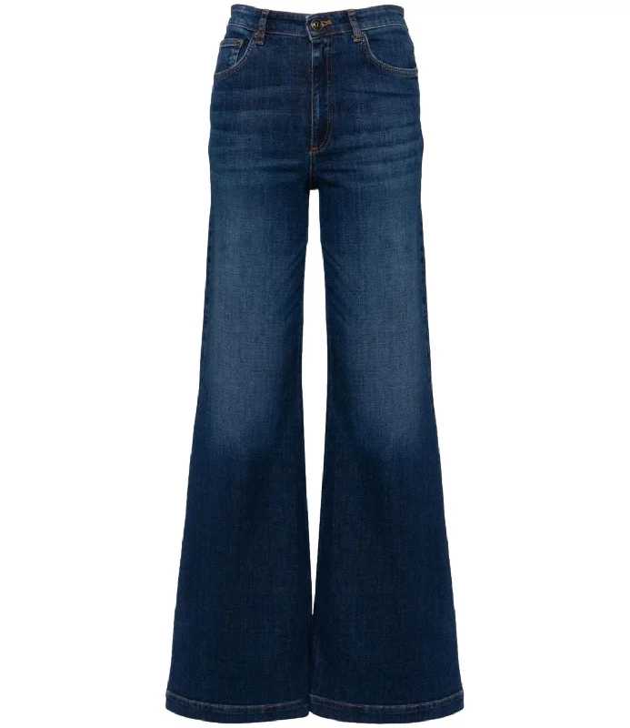 Twinset Jeans Blu Donna Stylish Stone-Wash Denim Jeans