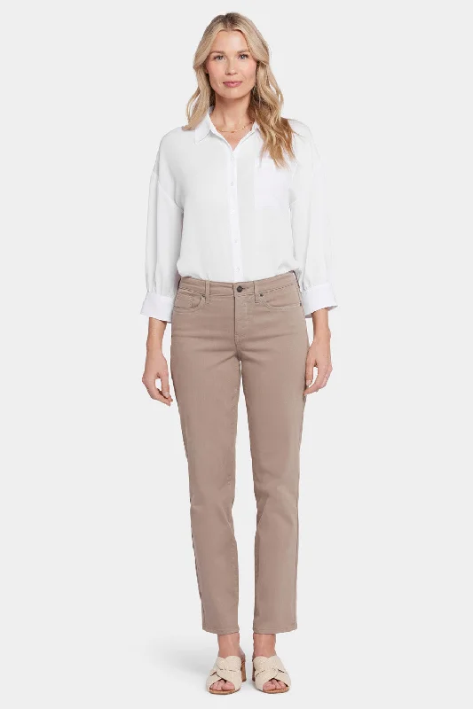 Emma Relaxed Slender Jeans  - Saddlewood Trendy Flared Leg Jeans