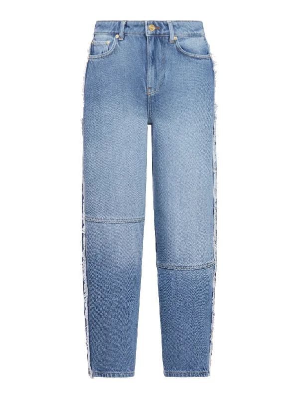 BLUE STARY JEANS Chic Cropped Jeans