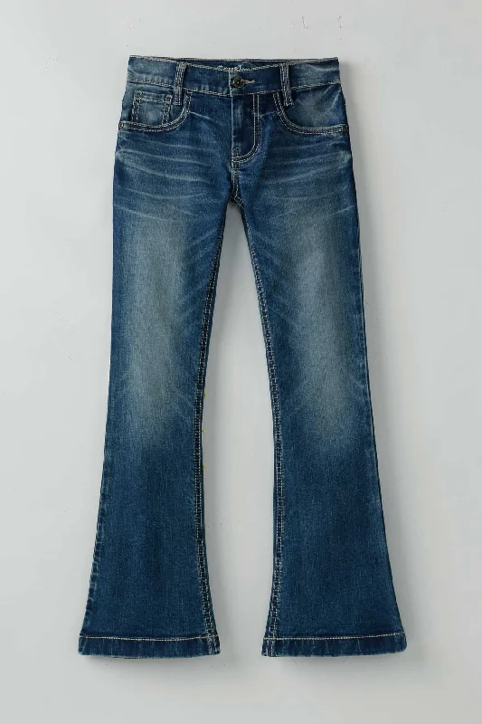 Girl's Violet Trouser Jeans Cozy Tencel Blend Denim Jeans