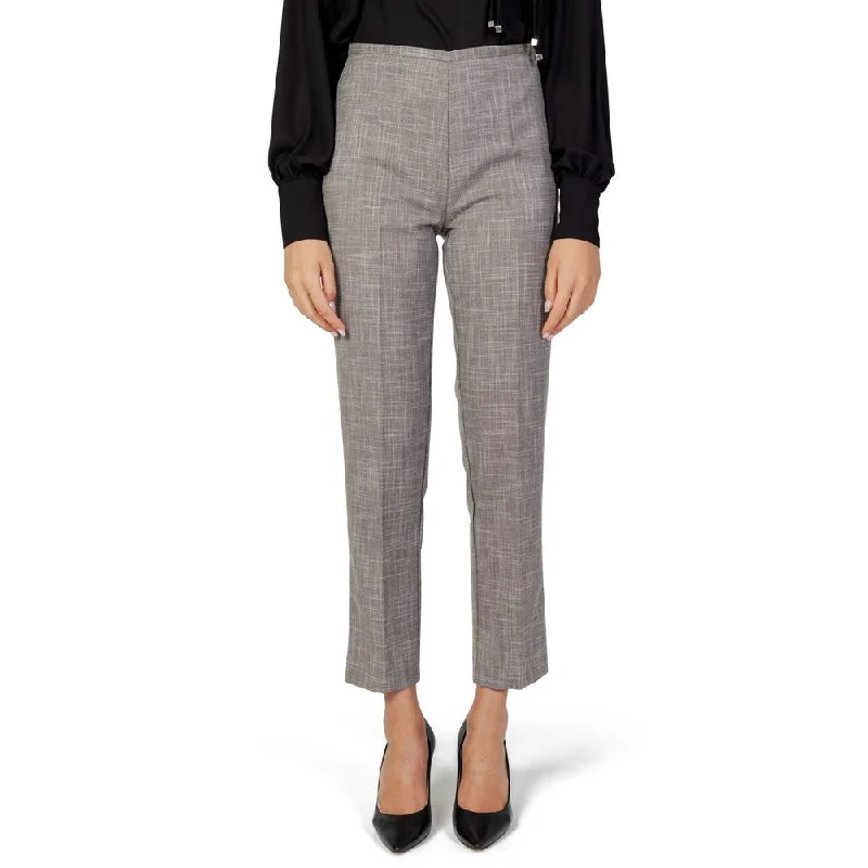 Gray Polyester Jeans & Pant Comfortable Jogger Style Jeans