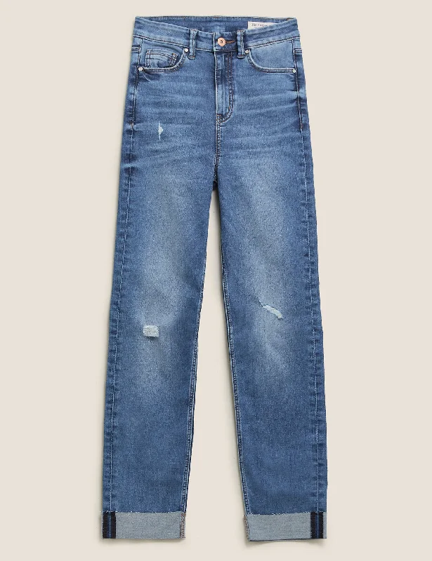 Harper Supersoft Cigarette Jeans Stylish Acid-Wash Jeans