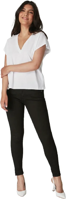Alexa High Rise Skinny Jeans - Women's|-|Jean moulant à taille haute Alexa - Femme Chic Ripped Jeans