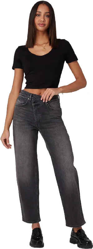 Baker High Rise Crossover Jeans - Women's|-|Jean croisé à taille haute Baker - Femme Fashionable Slim Fit Jeans