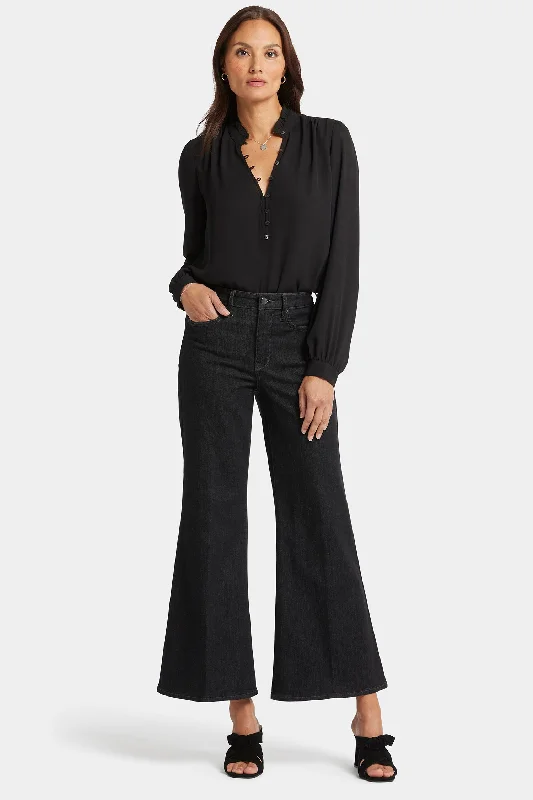 Mia Palazzo Ankle Jeans - Eternity Trendy Pleated Waist Jeans