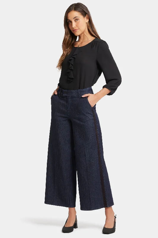 Mona Wide Leg Trouser Jeans - Lightweight Rinse Fashionable Bootcut Jeans