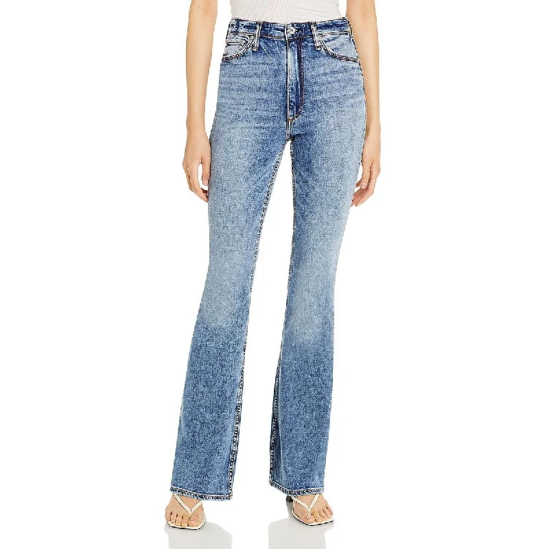 Rag & Bone Womens Casey High Rise Stretch Flare Jeans Casual Skinny Fit Jeans