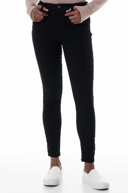 Rf01 Mid-Rise Skinny Jeans _ 145800 _ Black Casual Bootcut Ripped Jeans