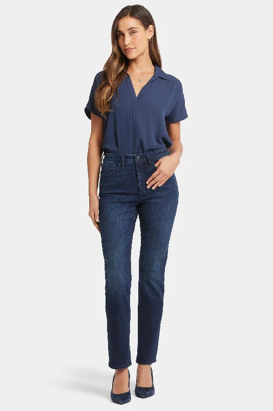 Sheri Slim Jeans - Basin Trendy Layered Pocket Jeans