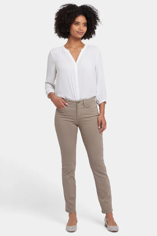 Sheri Slim Jeans - Country Oak Trendy Low-Rise Bootcut Jeans