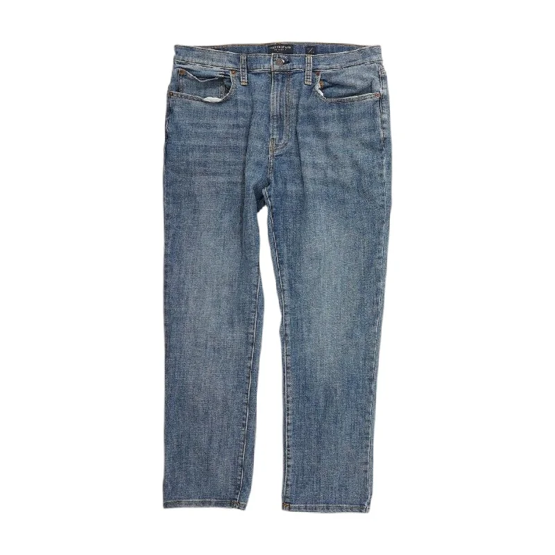 Solid Straight Jeans Stylish Slim Fit Denim