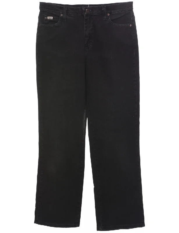 Straight Leg Lee Jeans - W33 L31 Stylish High-Waist Skinny Denim