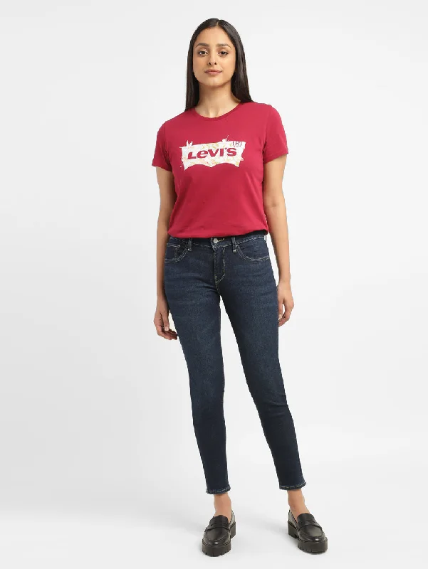 Women's Mid Rise 710 Super Skinny Jeans Casual Skinny Fit Jeans