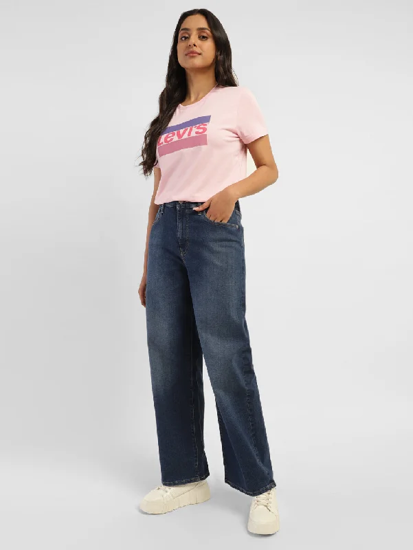 Women's High Rise Wide Leg Jeans Casual Loose Fit Jeans