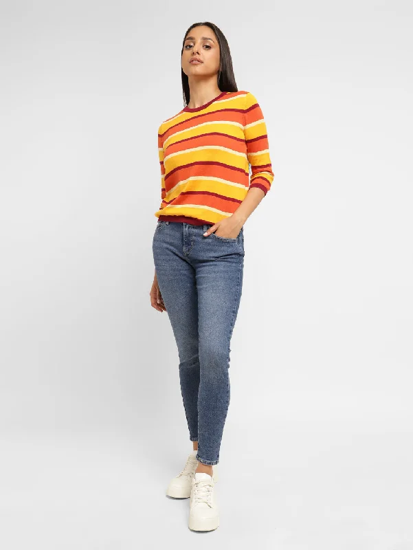 Women's Mid Rise 710 Super Skinny Fit Jeans Fashionable Mom Jeans