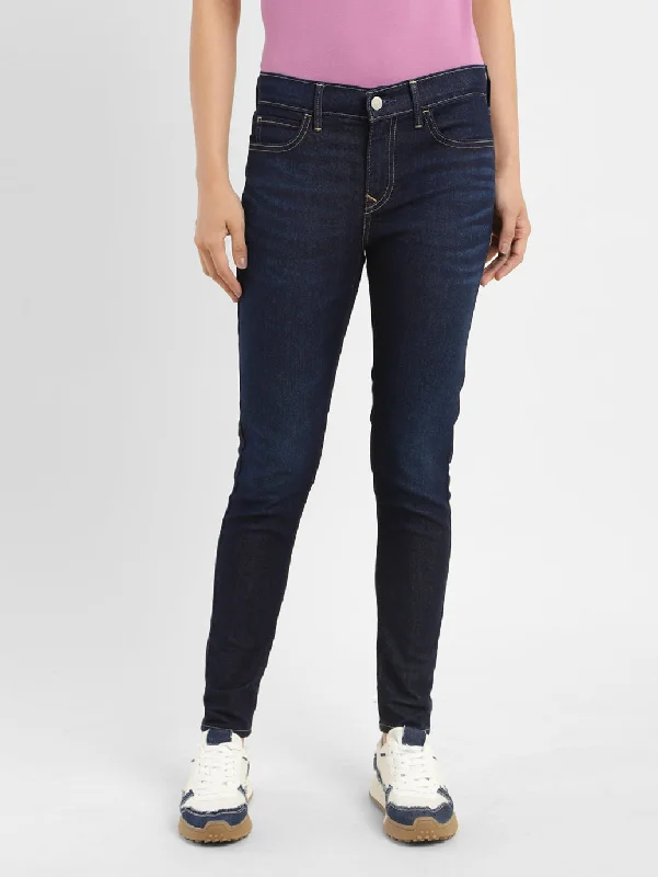 Women's Mid Rise 710 Super Skinny Fit Jeans Stylish Plus Size Denim Jeans