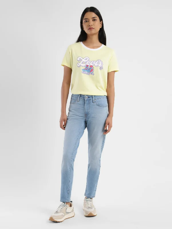 Women's Mid Rise 711 Skinny Fit Jeans Elegant Bootcut Fit Jeans