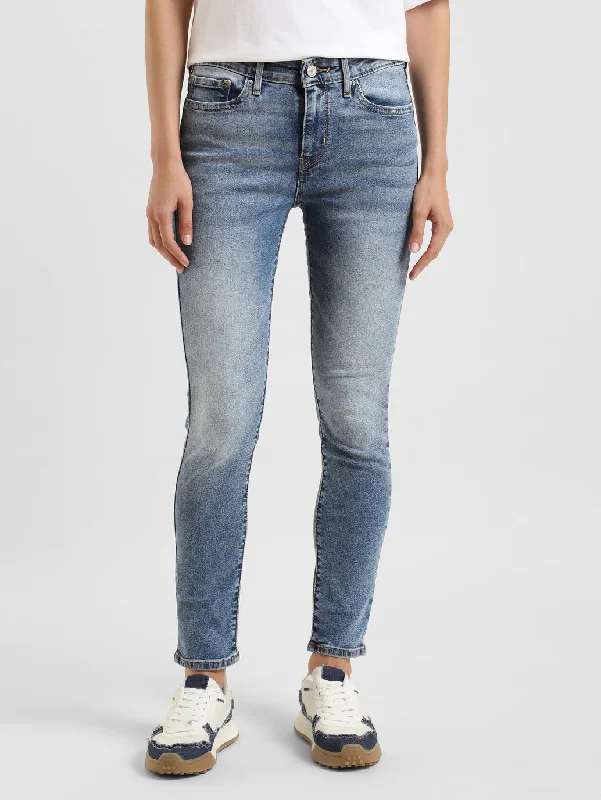Women's Mid Rise 711 Skinny Fit Jeans Comfortable Jogger Style Jeans