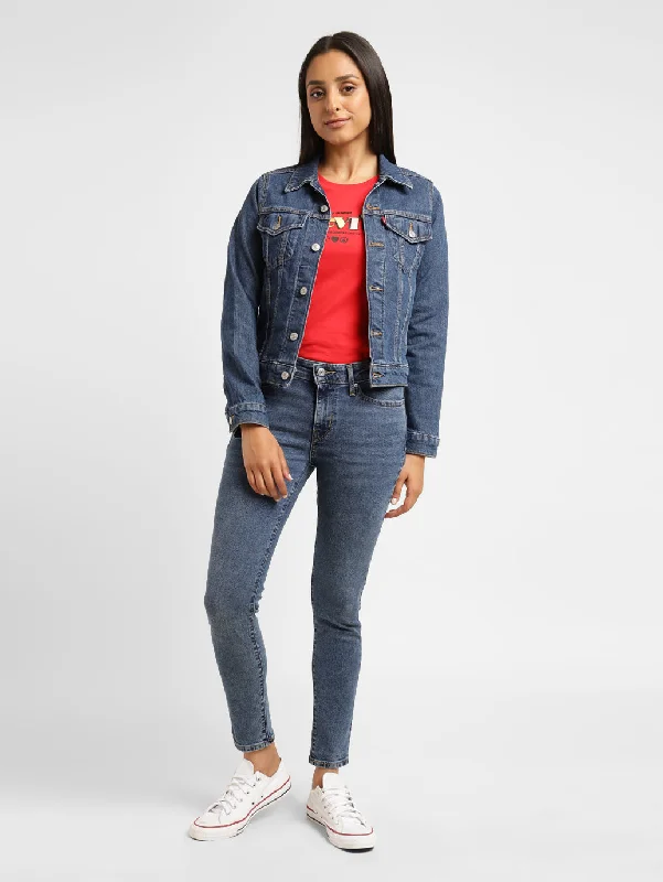 Women's Mid Rise 711 Skinny Fit Jeans Stylish High-Rise Mom Jeans