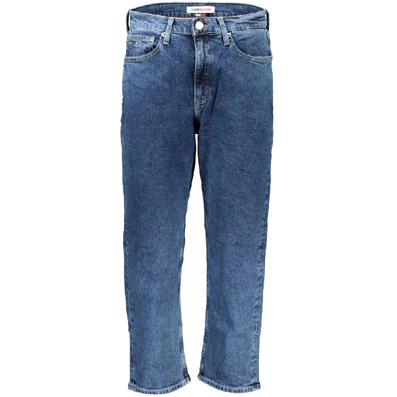 Blue Cotton Jeans & Pant Comfortable Straight-Legged Denim