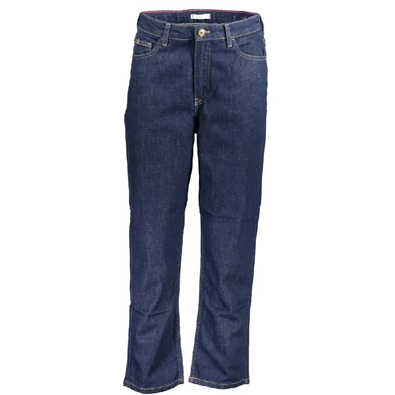 Blue Cotton Jeans & Pant Trendy Low-Rise Bootcut Jeans